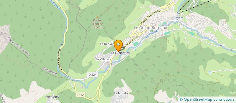 localisation de l'entreprise L'ESPERLUETTE à SAINT-JEAN-DE-SIXT
