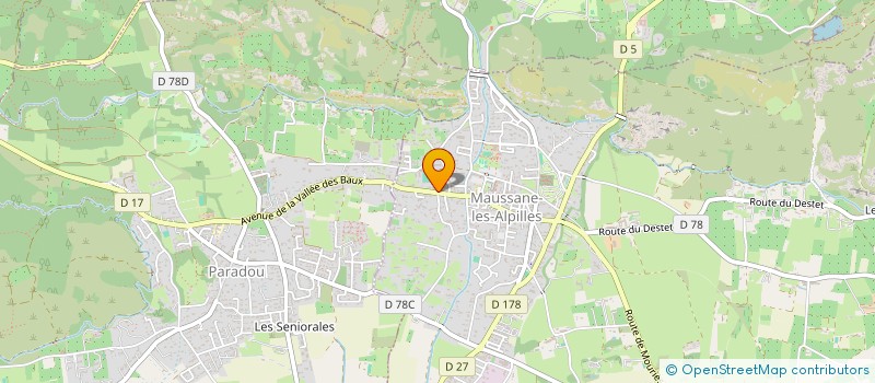 localisation de l'entreprise L'ESPIANADA  MAUSSANE-LES-ALPILLES