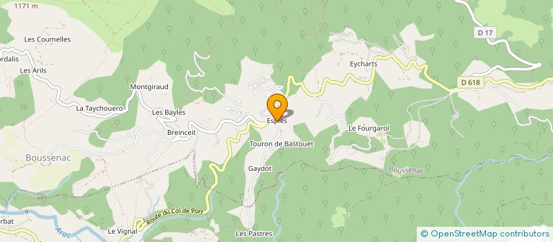localisation de l'entreprise L'ESPIES JOYEUX à BOUSSENAC