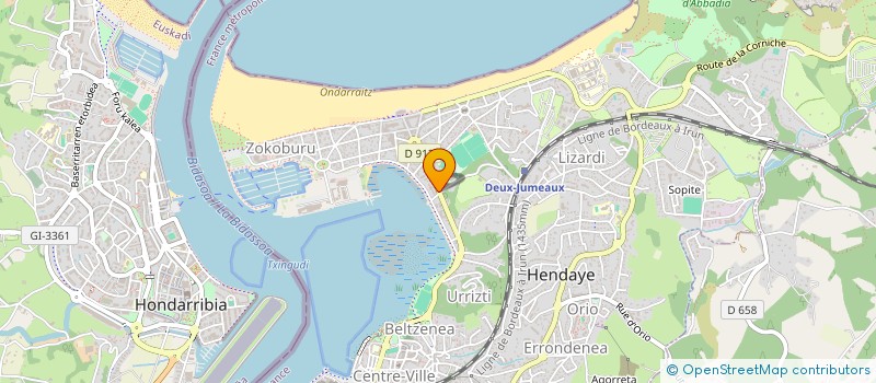 localisation de l'entreprise L'ESPLANADE à HENDAYE
