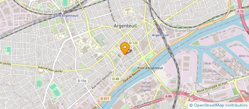 localisation de l'entreprise L'ESPLANADE DU 114  ARGENTEUIL
