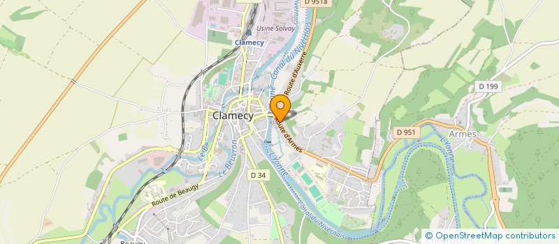 localisation de l'entreprise L'ESPOIR à CLAMECY