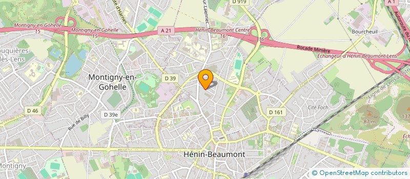 localisation de l'entreprise L ESPOIR  HENIN-BEAUMONT