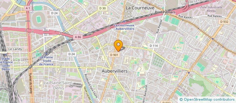 localisation de l'entreprise L'ESPOIR  AUBERVILLIERS