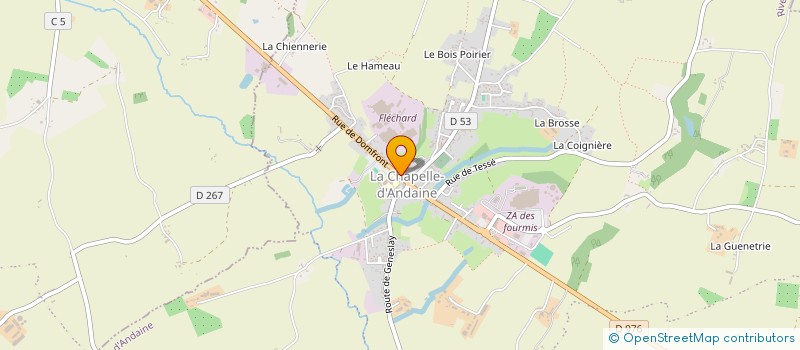 localisation de l'entreprise L'ESPOIR D'ANDAINE à RIVES D'ANDAINE