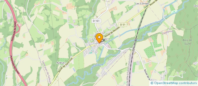 localisation de l'entreprise L'ESPOIR EN MARCHE à SAINT-JEAN-DE-GALAURE