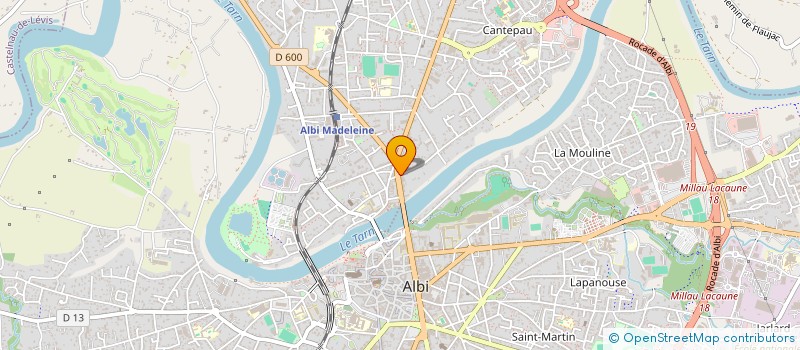 localisation de l'entreprise L'ESPRIT BURGER ALBI CENTRE à ALBI