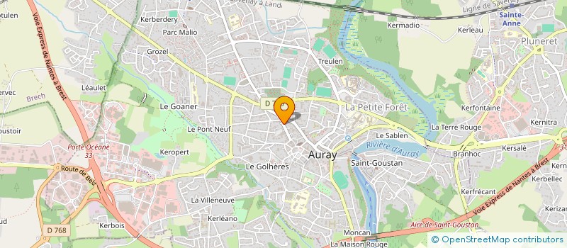 localisation de l'entreprise L'ESPRIT CARAIBES à AURAY