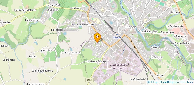 localisation de l'entreprise L'ESPRIT CHILL  CLISSON