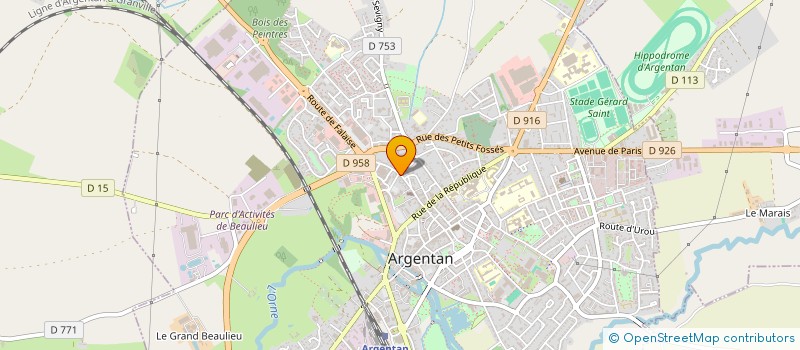localisation de l'entreprise L'ESPRIT COLIBRI  ARGENTAN