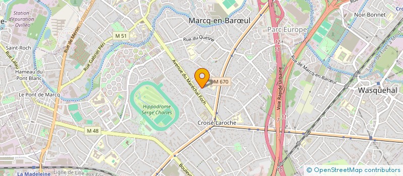 localisation de l'entreprise L'ESPRIT CONSEIL à MARCQ-EN-BARŒUL