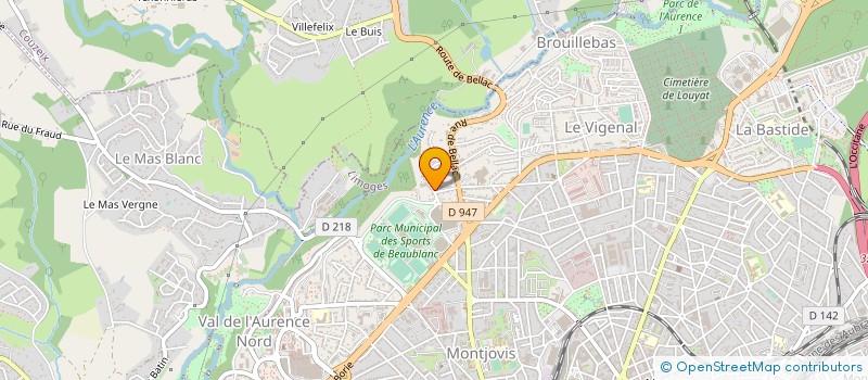 localisation de l'entreprise L'ESPRIT D'ELOI à LIMOGES