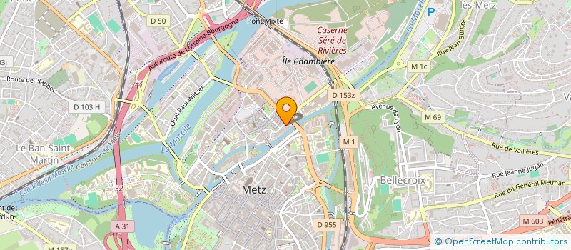 localisation de l'entreprise L ESPRIT D ENTREPRISE à METZ