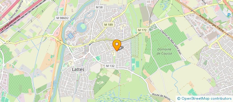 localisation de l'entreprise L'ESPRIT DE BACCHUS à LATTES