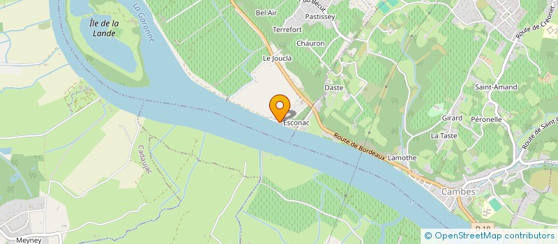 localisation de l'entreprise L ESPRIT DE GARONNE COMITE DE SAUVEGARDE DU SITE D ESCONAC à QUINSAC