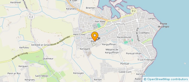 localisation de l'entreprise L'ESPRIT DES 4 VENTS  LOCTUDY