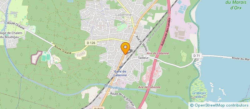 localisation de l'entreprise L ESPRIT DESIGN à LABENNE