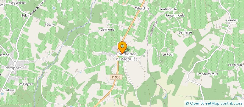 localisation de l'entreprise L'ESPRIT DU 24  ROUFFIGNAC-DE-SIGOULES