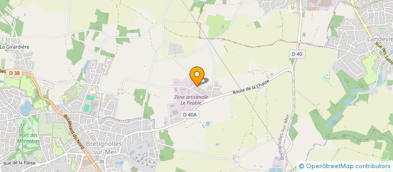 localisation de l'entreprise L'ESPRIT DU BOIS  BRETIGNOLLES-SUR-MER