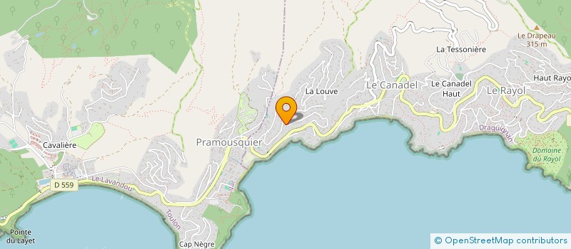 localisation de l'entreprise L'ESPRIT DU SUD à RAYOL-CANADEL-SUR-MER