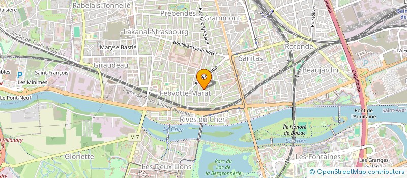 localisation de l'entreprise L'ESPRIT LOUP BLANC à TOURS