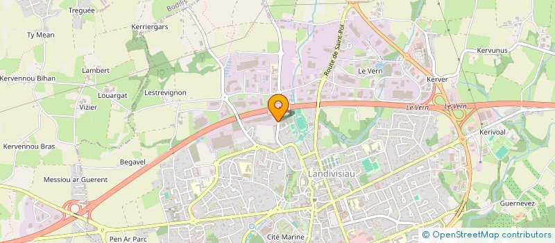 localisation de l'entreprise L'ESPRIT SECONDE MAIN  LANDIVISIAU