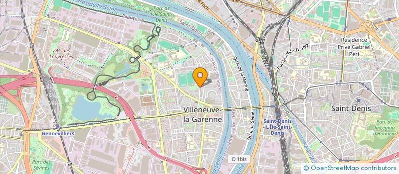 localisation de l'entreprise L'ESPRIT SPORTIF DE L'ART ET DE L'ACROBATIE à VILLENEUVE-LA-GARENNE