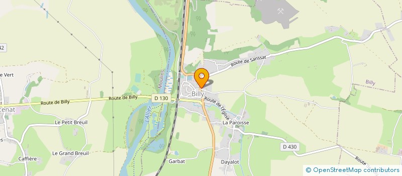 localisation de l'entreprise L'ESPRIT TWIRL DE ST GERMAIN DES FOSSES  SAINT-GERMAIN-DES-FOSSES