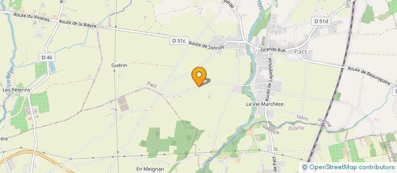 localisation de l'entreprise L'ESPRIT VERT JARDINIER-PAYSAGISTE  PACT