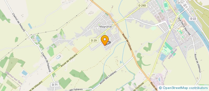 localisation de l'entreprise L'ESPRIT VOLLEY POUR TOUS  VILLEMUR-SUR-TARN