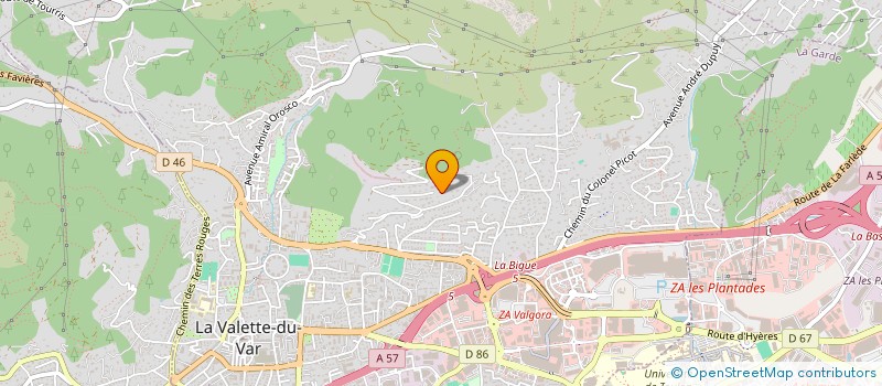 localisation de l'entreprise L'ESQUEIROU à LA VALETTE-DU-VAR