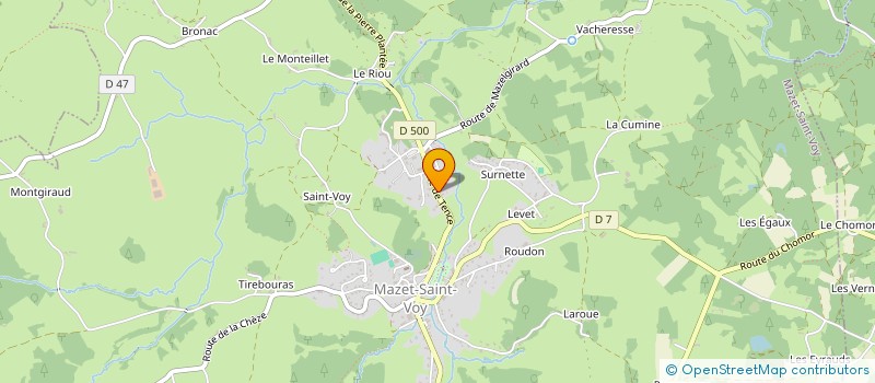 localisation de l'entreprise L'ESQUIAOU  MAZET-SAINT-VOY