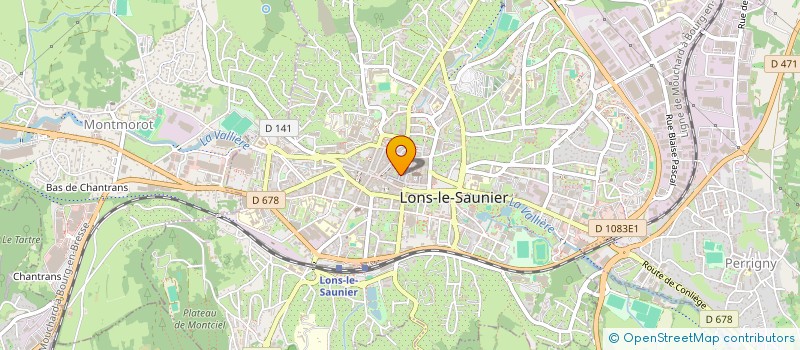 localisation de l'entreprise L'ESQUIF  LONS LE SAUNIER