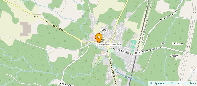 localisation de l'entreprise L'ESQUIPADGE DE LA LUTZ  RION-DES-LANDES