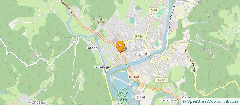 localisation de l'entreprise L'ESQUISSE  ARGENTAT-SUR-DORDOGNE