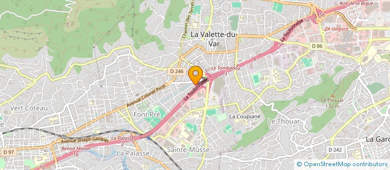 localisation de l'entreprise L'ESSENCE DE L'ETRE  TOULON