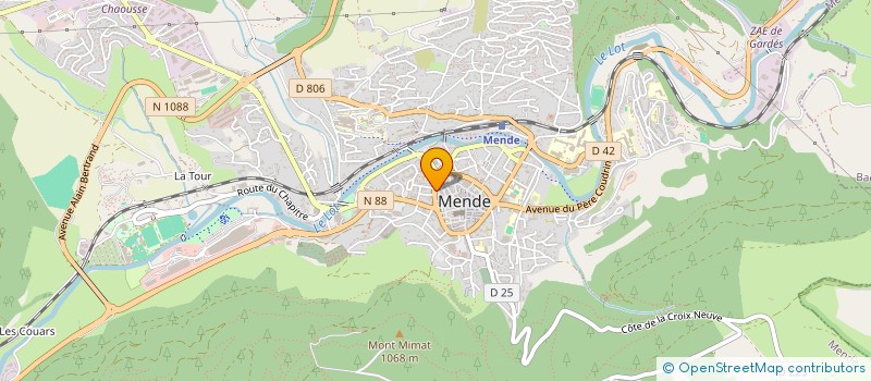 localisation de l'entreprise L'ESSENCE DE LOZERE  MENDE