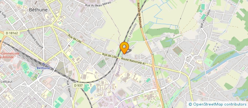 localisation de l'entreprise L'ESSENCE DES BOIS  BEUVRY