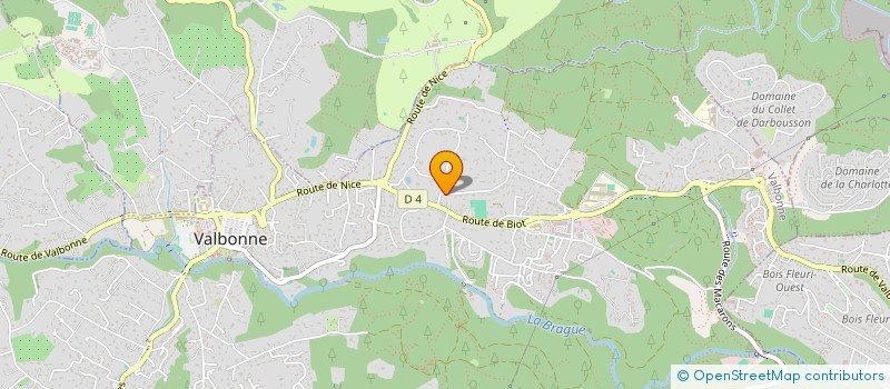 localisation de l'entreprise L'ESSENCE PREMIERE HOLDING  VALBONNE