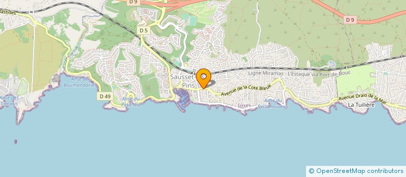 localisation de l'entreprise L'ESSENCIEL  SAUSSET-LES-PINS