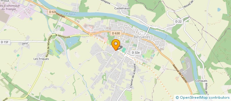 localisation de l'entreprise L'ESSENS'CIEL  BESSIERES