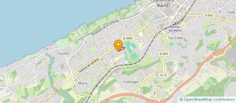 localisation de l'entreprise L ESSENTIEL à THONON-LES-BAINS