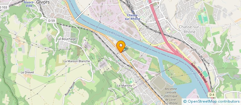 localisation de l'entreprise L'ESSENTIEL  GIVORS