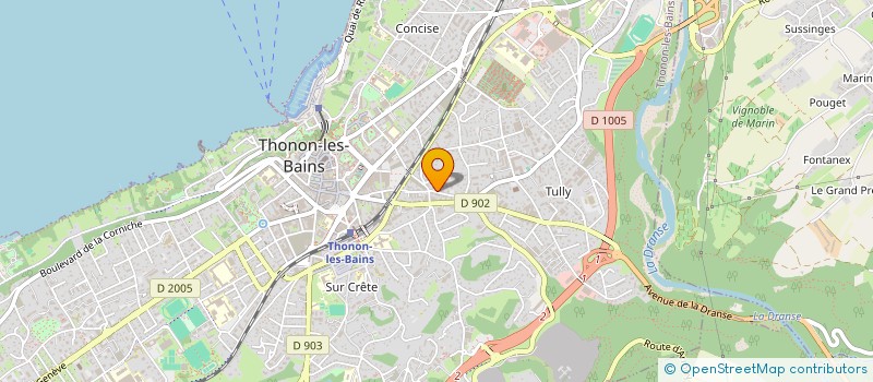 localisation de l'entreprise L'ESSENTIEL à THONON-LES-BAINS