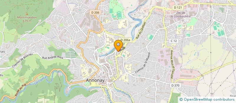localisation de l'entreprise L'ESSENTIEL à ANNONAY