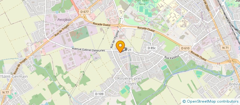 localisation de l'entreprise L'ESSENTIEL à ROSIERES-PRES-TROYES