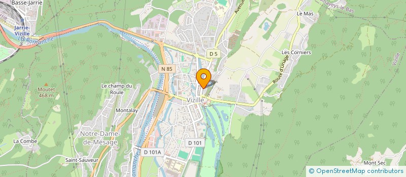 localisation de l'entreprise L'ESSENTIEL A DOMICILE  VIZILLE