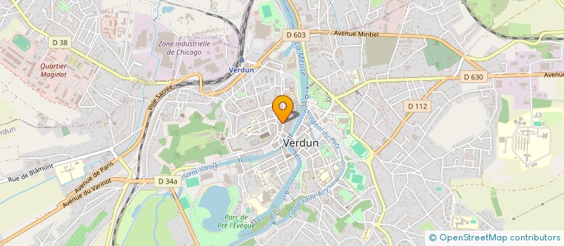 localisation de l'entreprise L'ESSENTIEL AU QUOTIDIEN à VERDUN
