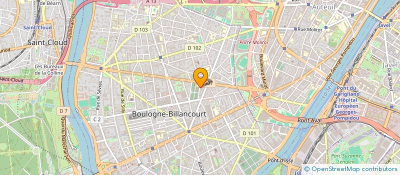 localisation de l'entreprise L'ESSENTIEL BATIMENT à BOULOGNE-BILLANCOURT