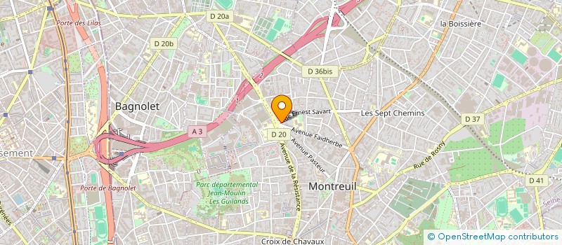 localisation de l'entreprise L'ESSENTIEL DE LA COMMUNICATION à MONTREUIL